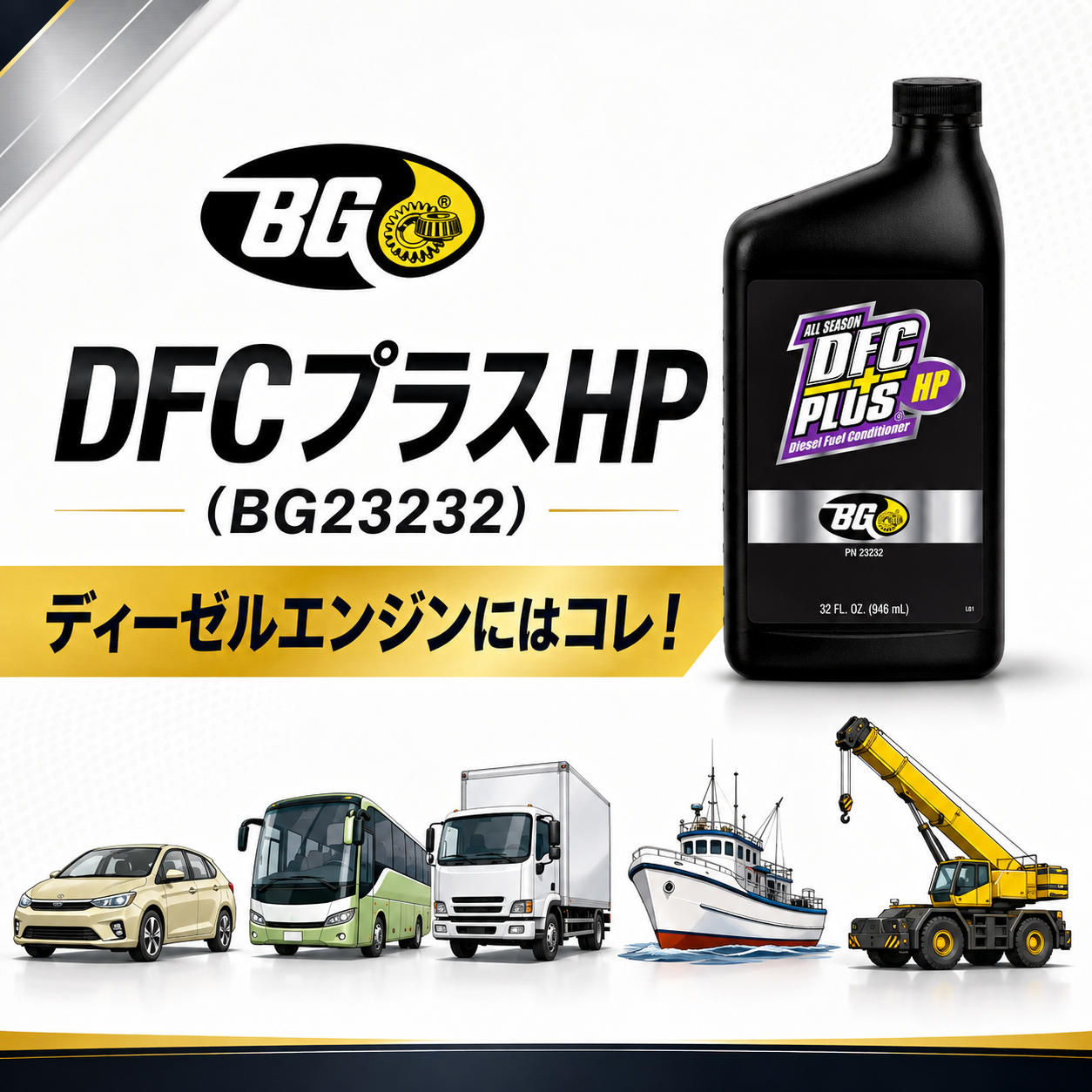 DFCプラスHP 軽油燃料添加剤 インジェクター&DPFクリーナー 946ml